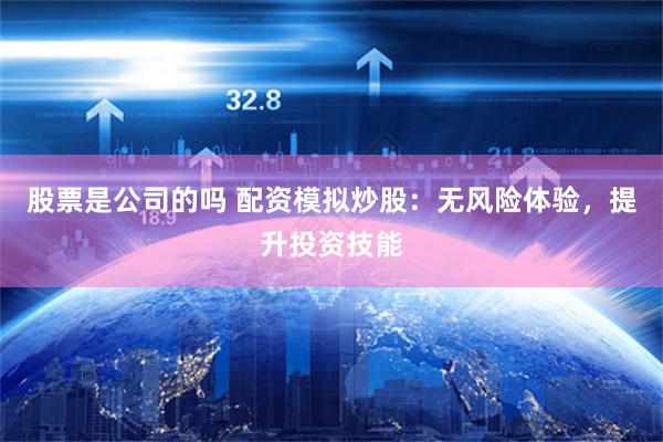 股票是公司的吗 配资模拟炒股：无风险体验，提升投资技能